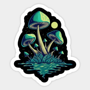 River Fungus Funny Sticker